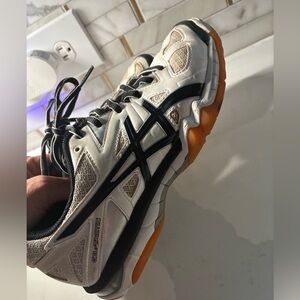Asics White Black GEL-Tactic court Shoe 6.5